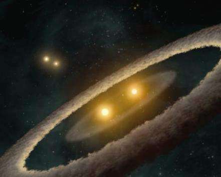 Spitzer отыскал систему с четырьмя звездами
