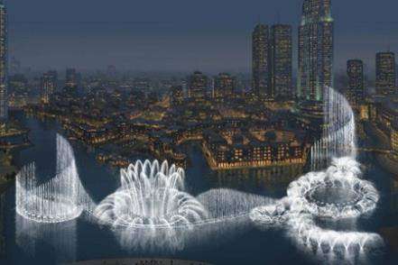 Проект фонтана в Дубае
