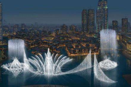 Проект фонтана в Дубае