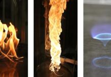 Blue Whirls: A New Combustion Phenomenon