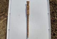 Стародавній сицилійський стилус із зображенням Діоніса з ерегованим фалосом